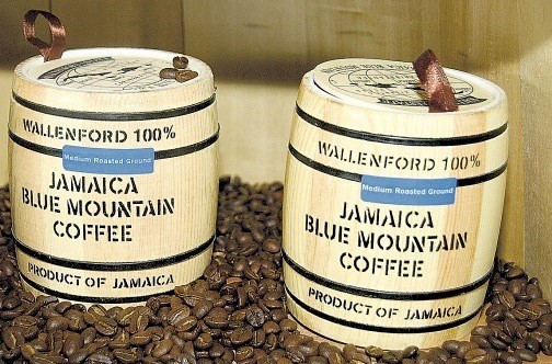 PR Koffie - Jamaica blue mountain koffie vaten